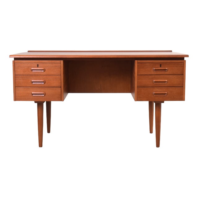 Mid-Century Danish Teak Executive Desk, 1960s For Sale