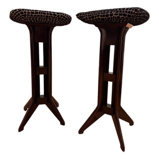 Bar Stools attributed to Cesare Lacca, 1950s, Set of 2 For Sale