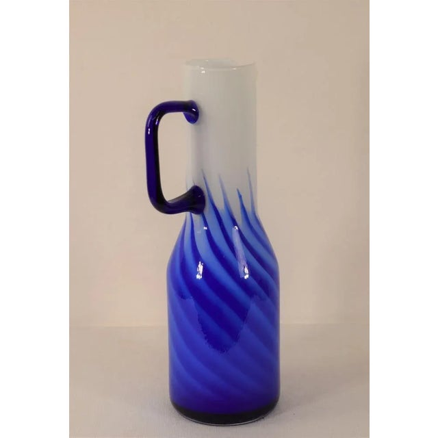 Mid-Century Modern Glass Carafe, Italy, 1970s For Sale - Image 3 of 8