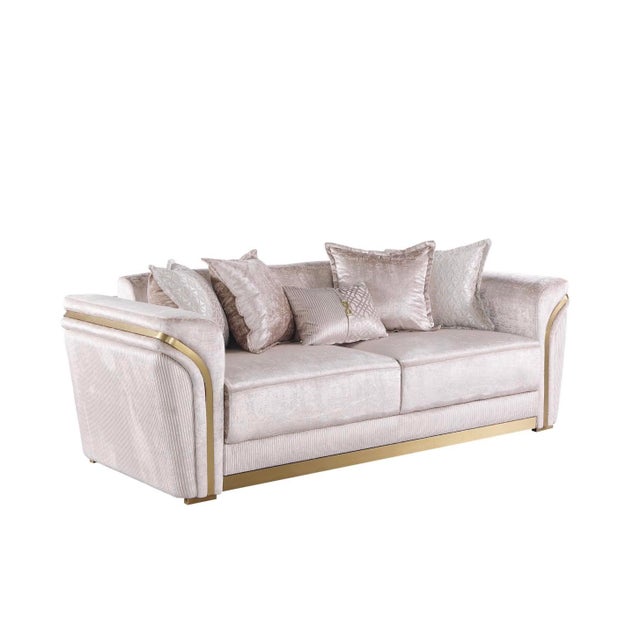 ***SOLD AS COMPLETE 3-PIECE SET ONLY*** Elevate your interior with the Torino Champagne Collection by Maison Velour— a...