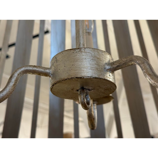 Late 20th Century Rustic Industrial Lattice Drum Chandelier For Sale - Image 10 of 12