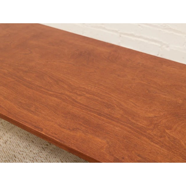 Vintage Modernist Wood and Metal Coffee Table For Sale - Image 9 of 10