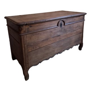 Antique Oak Marriage Chest, 1700s For Sale