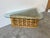 Vintage Coastal Rattan Triangular Coffee Table With Glass Top For Sale - Image 4 of 12