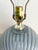 Gray Vintage 80s Deco Revival Gray Cased Glass Table Lamp For Sale - Image 8 of 12