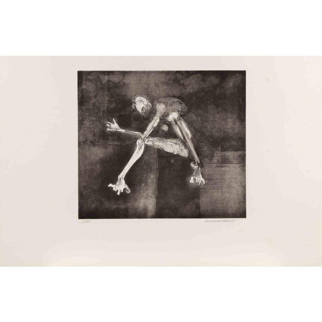 Marino Haupt, Composition, Etching, 1980s For Sale