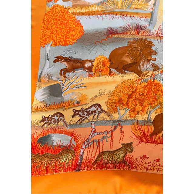 Hermès Hermès Nuba Mountain 1997 Silk Scarf Designed by Sefidin For Sale - Image 4 of 12