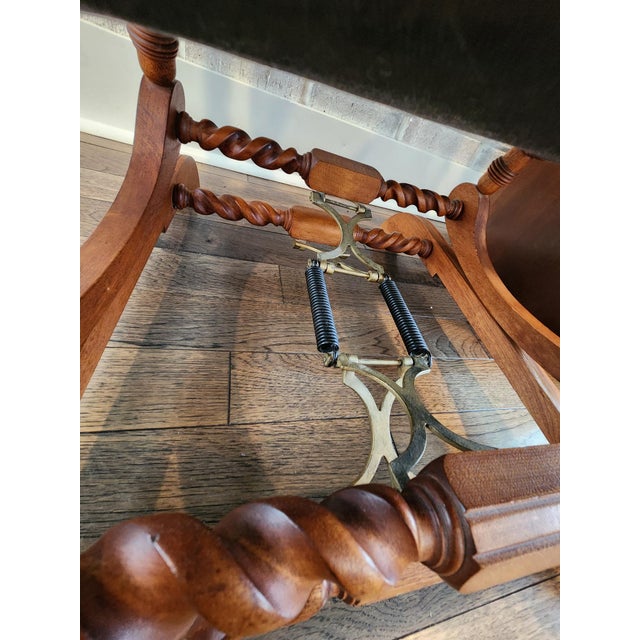 19th-Century George Hunzinger “Lollipop” Duplex Spring Platform Rocker For Sale - Image 9 of 13