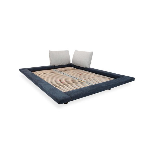 Ligne Roset Blue-Grey Double Bed by Peter Maly for Ligne Roset For Sale - Image 4 of 14