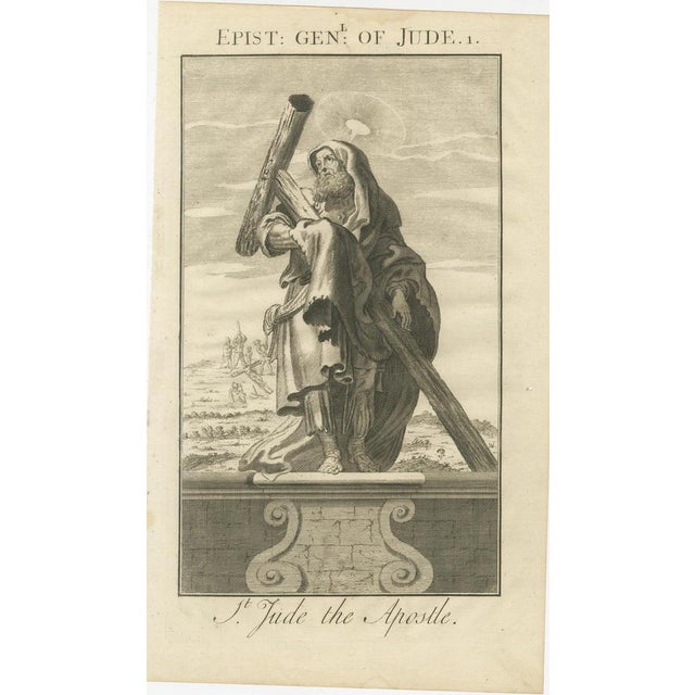 Set of 3 Biblical Engravings – Vision of Candlesticks, Apostle Jude & Judgment of Angels (1735) This dramatic and...