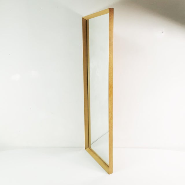 This mirror was manufactured by Aarhus Glasimport og Glassliberi, in Denmark, in the 1960s. It features a minimalist,...