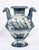 Antique 18th Century Stagnone Vase in Glazed Majolica with Double-Handled Sides, Albisola For Sale - Image 5 of 7