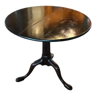 18th Century George II Tilt Top Bird Cage Table For Sale