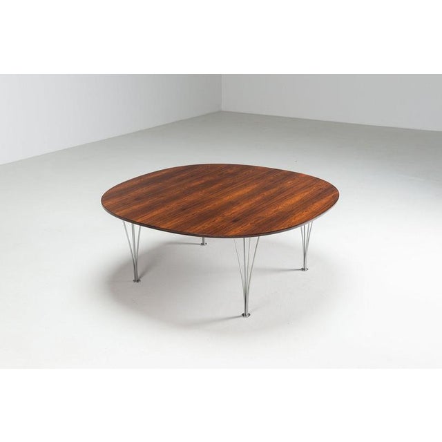 Superellipse Coffee Table by Piet Hein & Bruno Mathsson for Fritz Hansen, Denmark, 1968 For Sale - Image 6 of 15