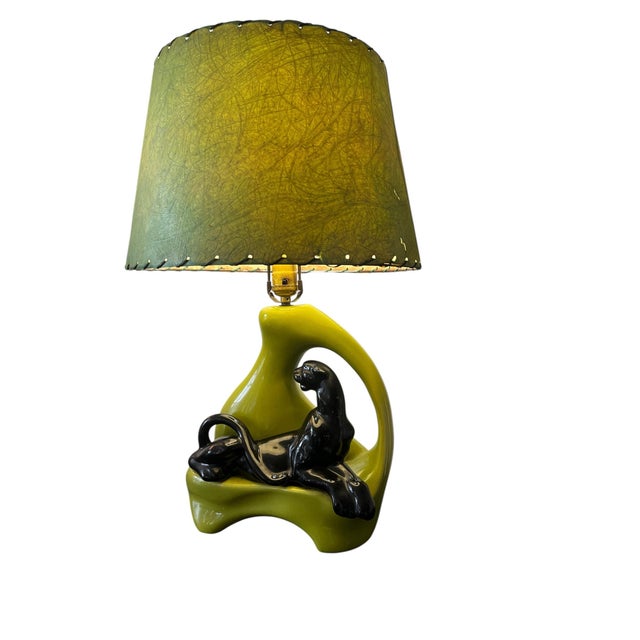 1950s 1950 Mid-Century Modern Kitschy Panther Lamp For Sale - Image 5 of 5