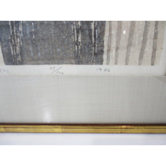 Paper Kiyoshi Saito Japanese Mid Century Woodblock Signed Print " Buddha " For Sale - Image 7 of 11