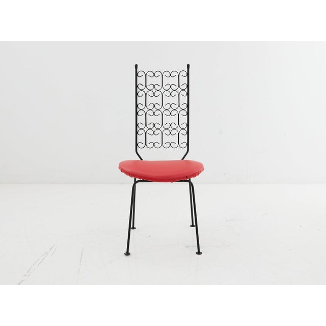 Iron Scroll Chair By Arthur Umanoff, 1960s | Chairish