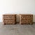 Mid-Century Modern Vintage 1970s Mid Century Modern Pair of Cork Nightstands Burlwood For Sale - Image 3 of 12
