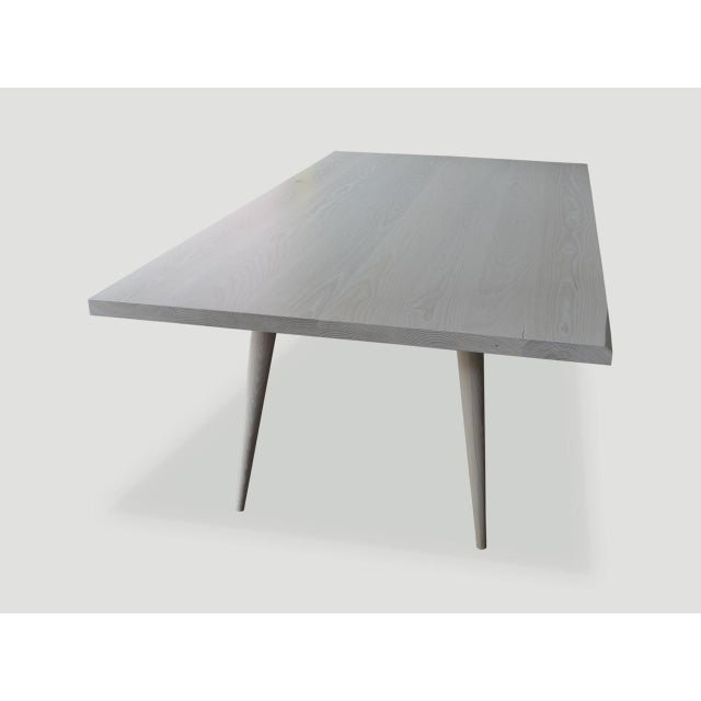 Andrianna Shamaris Bleached Ash Wood Dining Table For Sale - Image 9 of 18
