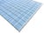 Handmade Cotton Natural Vegetable Dyed Sky Blue, Cream & Sage Green Windowpane Rug - 12'x15' For Sale - Image 6 of 10