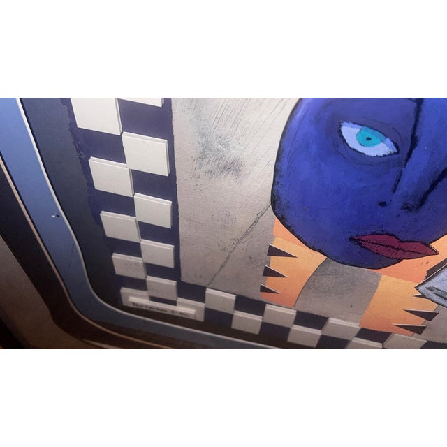 Ben Kikuyama Cat Nervous Collage Hand Signed 1996 Framed For Sale - Image 17 of 18