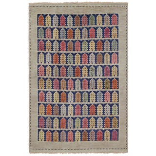 Doris Leslie Blau Rare Vintage Swedish 'Townhouse' Rug For Sale