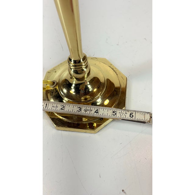 Vintage Brass & Crystal Table Lamp Neoclassical Hollywood Regency 29" Tall For Sale - Image 10 of 12