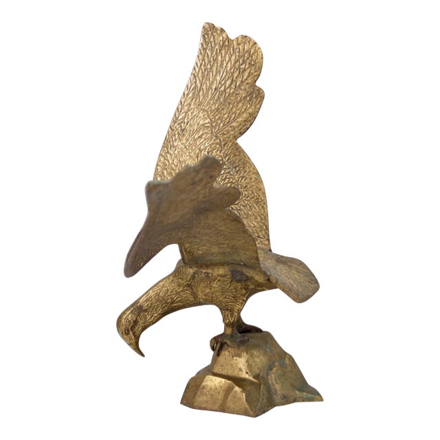 Brass Falcon Eagle or Hawk Figurine Statue For Sale