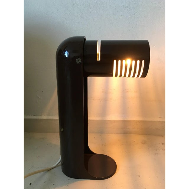 Mid-Century Modern Italian Space-Age Flip Top Desk Lamp by R. Carruthers for Leuka, 1970s For Sale - Image 3 of 12