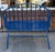 Royal Blue Enamel Aluminum Windsor Bench For Sale In Los Angeles - Image 6 of 6