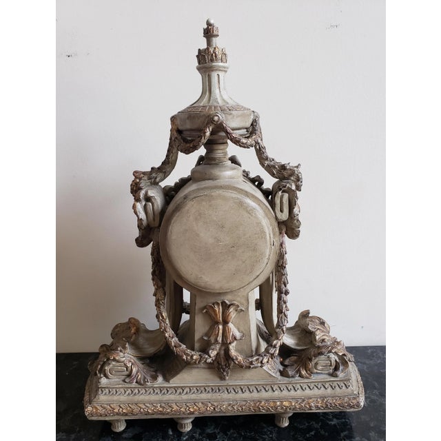 Mid 20th Century Louis XVI Style Partial Gilt Mounted Clock For Sale - Image 5 of 10