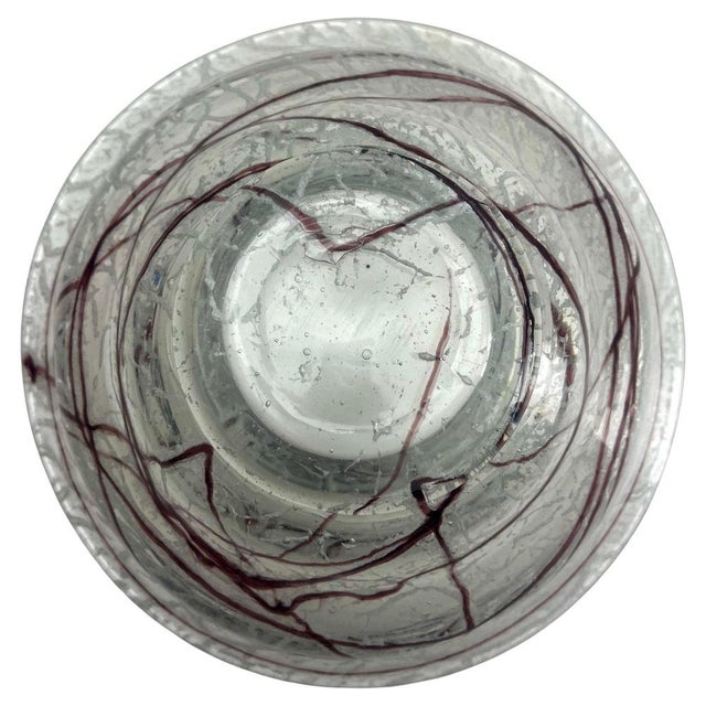 Foam Glass Bowl by Johann Loetz Widow for Klostermühle, 1950 For Sale - Image 12 of 13