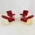 Mid-Century Space Age Lounge Chair in Red Leather & Fiberglass Shell, Germany, 1970s For Sale - Image 13 of 18