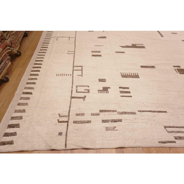 Textile Nazmiyal Collection Large Tibal Geometric Modern Rug For Sale - Image 7 of 9