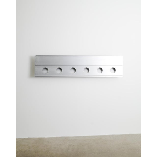 Metal Mid-Century French Aluminium Areator Shutter with C.I.M.T Panel by Jean Prouvé, 1950s For Sale - Image 7 of 7