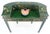 Drexel Emerald Green Lacquer Chinoiserie Desk Writing Table Console & Chair MINT For Sale - Image 4 of 18