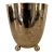 Vintage Modern Silver Metal Cup With Three Round Ball Feet For Sale
