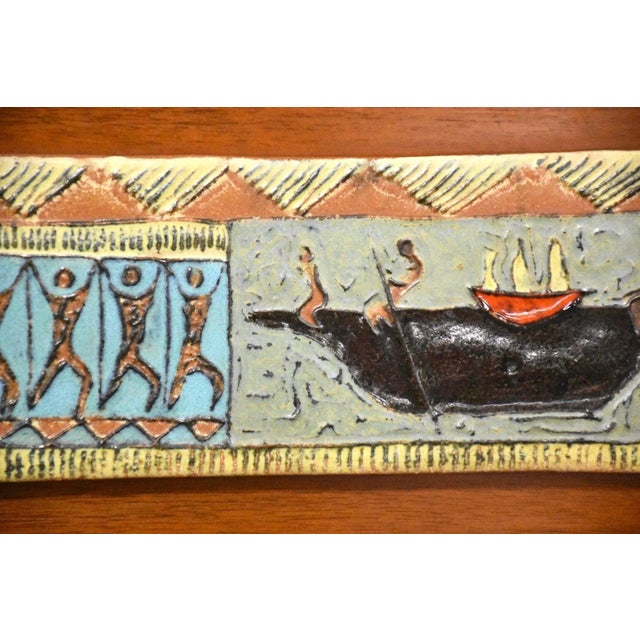 Harris Strong Tile and Walnut Art For Sale - Image 9 of 10