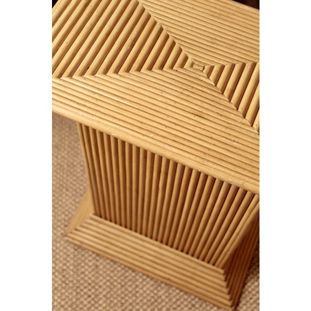 Bamboo and Rattan Column Pedestals by Cristina Celestino, 1960s, Set of 2 For Sale - Image 16 of 18
