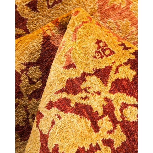 Textile Mogul Collection Hand-Knotted Runner - Pink 2' 8" x 7' 9" For Sale - Image 7 of 9