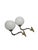 The wall lamp was produced in Poland in the 1950s. It is preserved in good condition. Up to 250V (Europe/UK Standard).The...