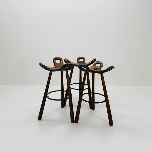 Mid-Century Brutalist Bar Stool, 1960s For Sale - Image 10 of 11