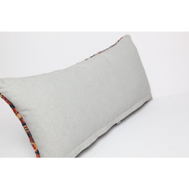 Antique Tribal Bohemian Home Decor Rug Pillow Cover -14'' X 29'' For Sale - Image 11 of 11
