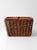 Vintage Wicker Storage Basket For Sale - Image 4 of 9