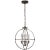 Lexie 18" Globe Lantern in Bronze Designer: Chapman & Myers Canopy: 6" Round Mounting: Chain Shade Detail: No Option...