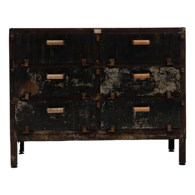 20th Century French Iron Chest Of Drawers For Sale