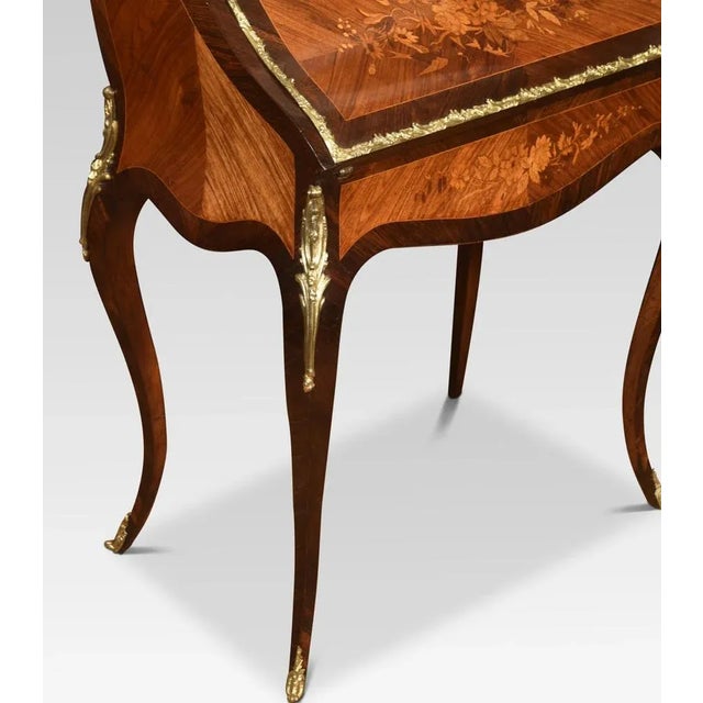 Antique French Desk with Rosewood Inlaid For Sale - Image 9 of 13