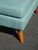 Vintage Mid Century Blue Ottoman Bench Footstool Stool For Sale In Los Angeles - Image 6 of 10