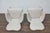 Pair of French Midcentury Armchairs with Linen Upholstery, Curved Tapered Legs For Sale - Image 4 of 12