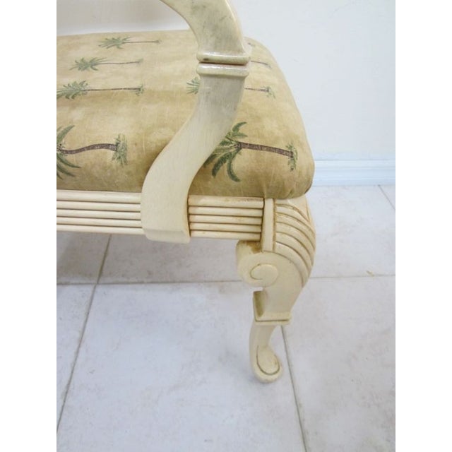 Beige 1980s Beige Upholstered Wood Dining Chairs- Set of 4 For Sale - Image 8 of 12